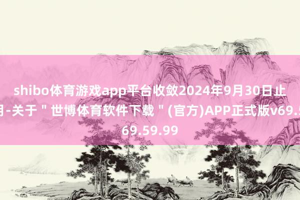 shibo体育游戏app平台收敛2024年9月30日止三个月-关于＂世博体育软件下载＂(官方)APP正式版v69.59.99