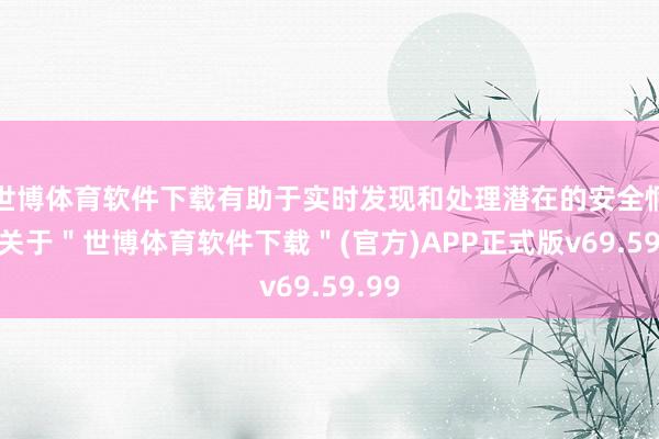 世博体育软件下载有助于实时发现和处理潜在的安全恫吓-关于＂世博体育软件下载＂(官方)APP正式版v69.59.99