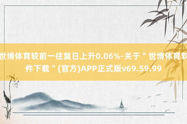 世博体育较前一往复日上升0.06%-关于＂世博体育软件下载＂(官方)APP正式版v69.59.99